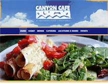 Tablet Screenshot of canyoncafe.com